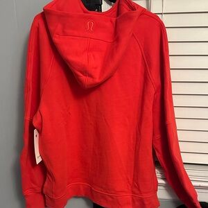 Lululemon Athletica Fiery Red Sweatshirt xl/xxl no zip slits on side NwT